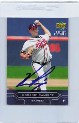2005 Upper Deck #17 Horacio Ramirez Braves Signed Auto *H8009