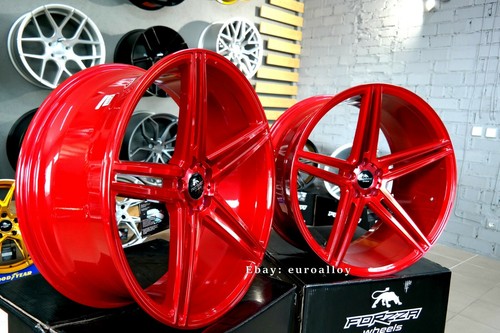4 x 22 Inch 5x112 Forzza BOSAN Candy Rouge Roues : Pour Mercedes BMW Série G - Photo 5 sur 12