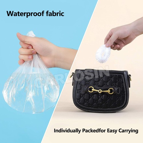 100X Shower Cap Clear Plastic womens Men Kids Hair Cover Waterproof - Picture 5 of 9