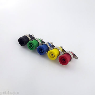 10pcs M12 Binding Post 4mm Banana Jack Female Audio Power Connector 5 Colors