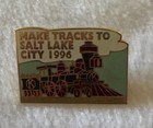 Kiwanis International Make Tracks to Salt Lake City 1996 Lapel Pin — photo 2