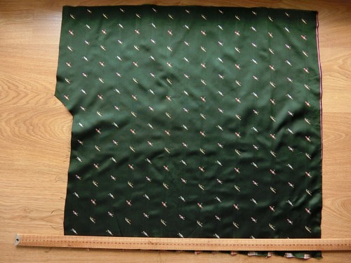 Polo Sport Premium tessuto di seta broccato jacquard sfumato italiano, verde, 70x70 cm - Foto 12 di 14