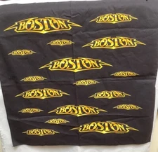 Vintage Boston Rock Band Logo Bandana Scarf Handkerchief 20”