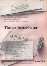 1967 Eaton Paper: The Get Better Letter Vintage Print Ad