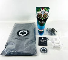 Pins And Aces LE Sugar Skull Mustache Blade Putter Head Cover Brand New w/Tags