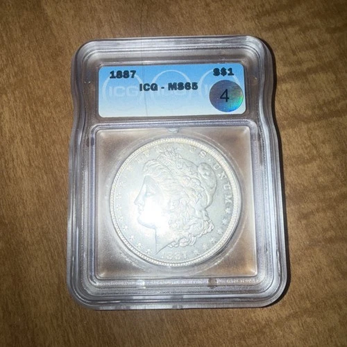 1887 Morgan Silver Dollar ICG MS65