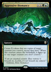 Aggressive Biomancy (Extended Art) (Ripple Foil) #69 Modern Horizons 3