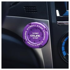 Car Push Start Button Cover,Fashionable Push to Start Button Cover for Purple
