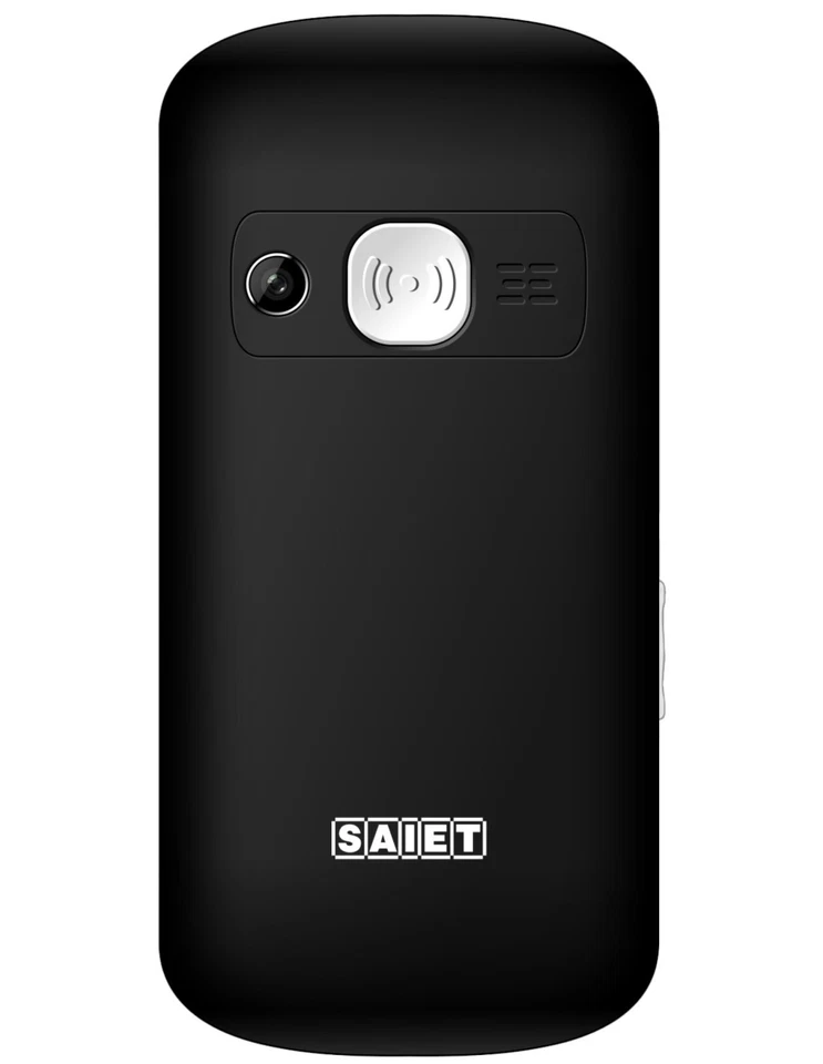 Telefono Cellulare SAIET MAGNUM DUE 2,2" Tasti GRANDI SOS Base Ricarica NERO - Immagine 3 di 4