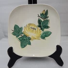 VINTAGE * HAND PAINTED REDWING CHRYSANTHEMUM SALAD PLATES * 7 3/8" *