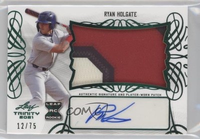 2021 Leaf Trinity Patch Green 12/75 Ryan Holgate #PA-RH2 Patch Auto 07d9