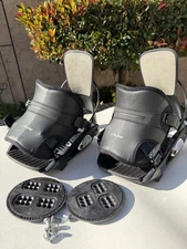 *outer Peeling Flow Amp5 Amp 5 Size Large Snowboard Bindings Pucks Plates Screws