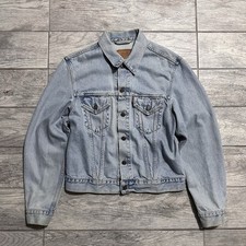 Vintage Unisex Levi's Denim Trucker Jacket 70500 02 Faded Distressed Size L Euro