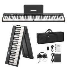 Folding Piano Keyboard,Portable Piano Keyboard 88 Keys for Beginner
