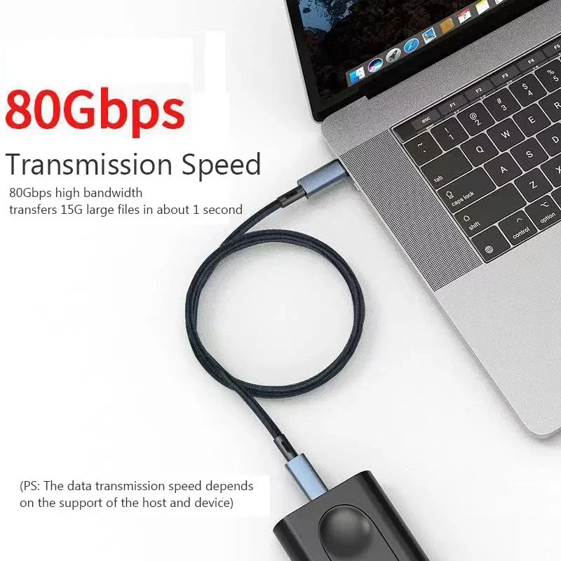 USB 5 80Gbps 240W 8K60Hz Thunderbolt 5/3 USB-C auf USB-C Kabel - Bild 2 von 4