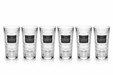 Three Sixty Vodka Longdrinkgl&auml;ser 6er Set 0,3L geeicht &ndash; oben rund, mit Logo, s