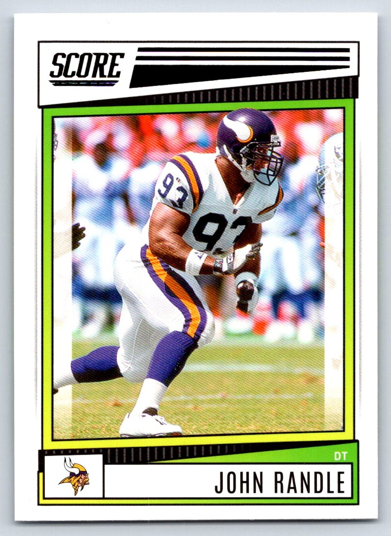 2022 Score 112 John Randle    Minnesota Vikings Football Card
