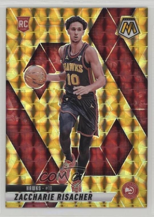 2024 Mosaic Rookies Reactive Yellow Prizm Zaccharie Risacher #213 Rookie RC 1ph6