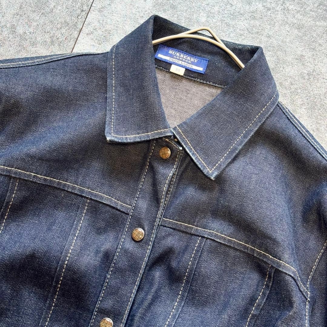 [Excellent Condition] Burberry Blue Label Nova Check Button Denim Shirt Jacket thumbnail 13