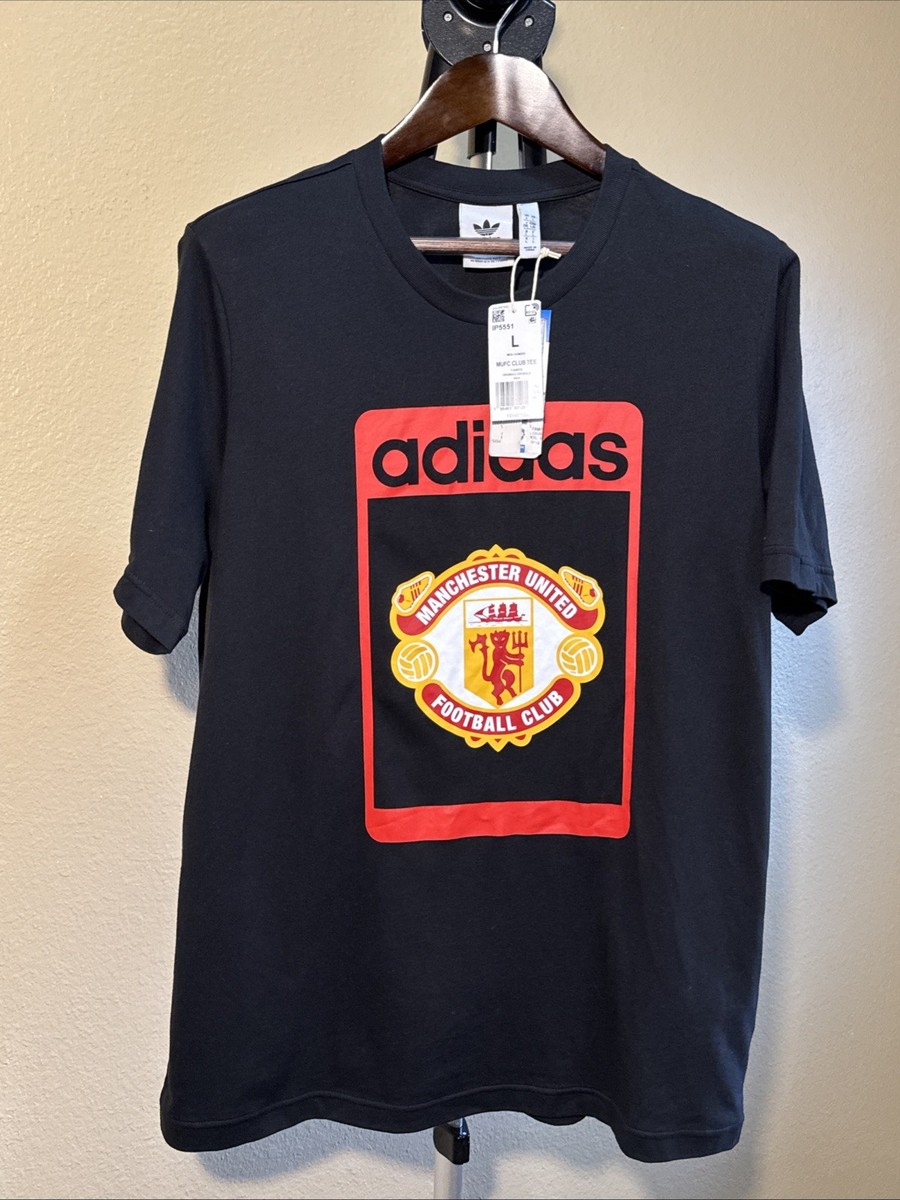 【関税・送料込み】adidas originals Manchester United T-shirt adidas Manchester United Fresh T-Shirt 24/25 (Red/Black