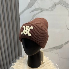 Celine brown knit hat/beanie