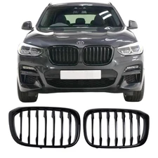 Fit 18-21 BMW X3 G01 2019-21 X4 G02 Front Bumper Grill Performance Black Grille
