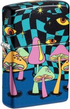 Zippo - Customized Message on Mushroom Party Glow in The Dark Pocket 46564