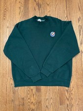 90s Vintage Fruit of the Loom Sweatshirt XL Dark Green Made in USA Pre Shrunk
