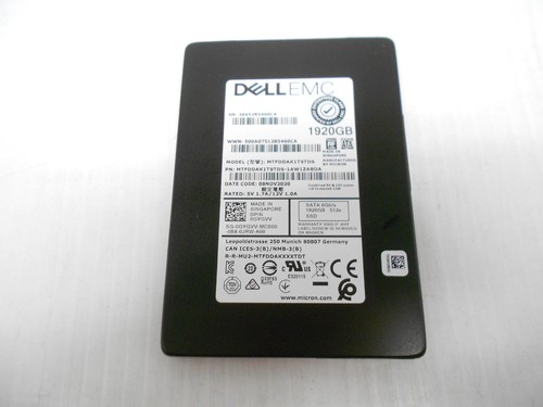 Dell GYGVV 1,92TB SSD SATA 6G 2,5 Zoll Intern Laptop Server Desktop