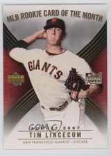 2007 Upper Deck MLB Rookie Card of the Month Tim Lincecum #ROM-5 8d2. rookie card picture