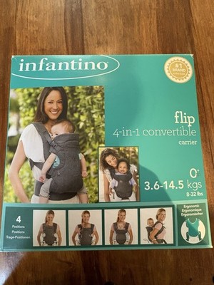 Infantino 4-in-1 Babytrage für Neugeborene bis Kleinkind 3,6 bis 14,5 kg gebraucht im Karton