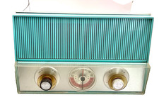1963 Philco K914-124 Seafoam AM/FM Tube Radio Mid-Century Modern Dual-Speaker