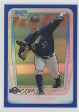 2011 Bowman Draft Chrome Prospects Blue Refractor 99/199 Jed Bradley #BDPP16 fm0
