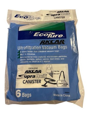 Riccar EcoPure SupraQuick Canister Ultrafiltration Vacuum Bags RSQ-6 (6 Bags)