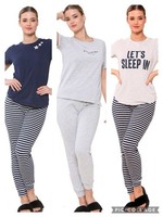 Ladies Ex Store Pyjama Set 100% cotton Loungewear PJ’s nightwear  Size S-XL