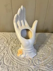 Vintage McCoy White Hand Planter With  Rarer Pinkish Color Nails