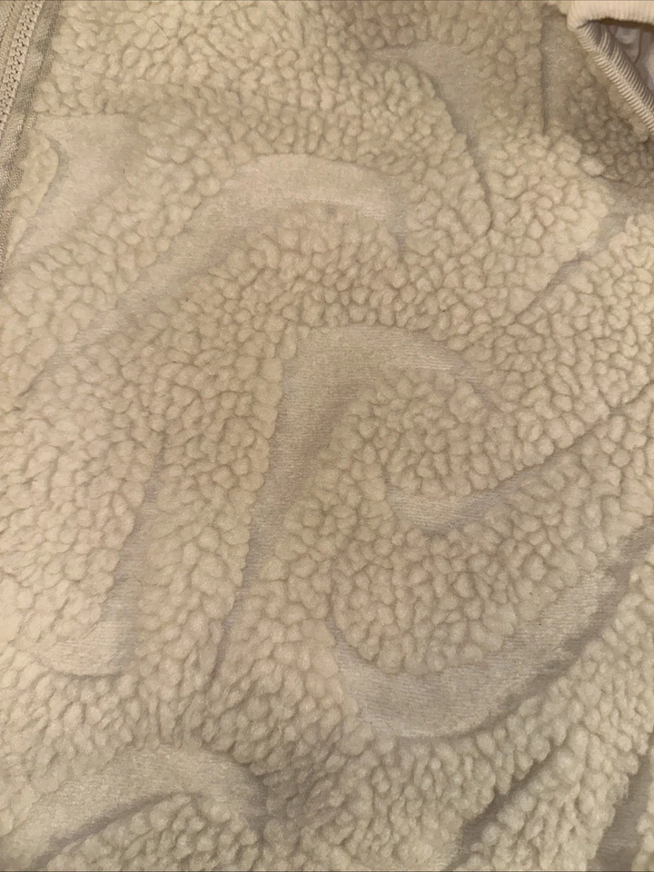 NUEVO CON ETIQUETAS Nike Mujer Calce Suelto Pila Alta Chaqueta Sherpa Polar Talla S Blanca ¡OFERTA $180!! Foto 4 de 4