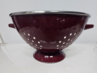 Paula Deen Signature Red Metal Colander With Handles