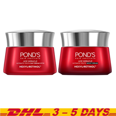 Pond's Age Miracle Hexyl Retinol Day Cream + Night Cream 45g Reduces wrinkles