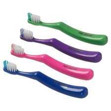 Plak Smacker 30007 Lil Grip Kids Toothbrushes 28 Tuft Assorted Colors 144/Pk
