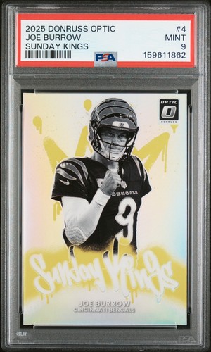 2025 Donruss Optic Joe Burrow Base (PSA 9)
