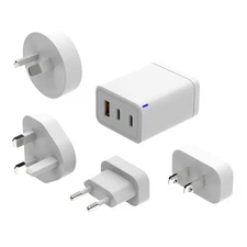 Laser 65W GaN USB-C Wall Charger with 4 Adaptors | Fast Travel Charger