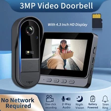 WiFi Wireless Smart Video Doorbell,Two-way Outdoor 1080P Camera,intercom Voice