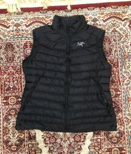 Arc'teryx Womens Puffer Vest Cerium LT Black XL Down Lightweight  Jacket Hicking