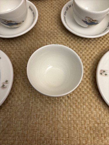 Vintage Wedgewood China Peter Rabbit Tea Set Miniature 10 Pieces Childs - Picture 10 of 24