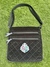 Vera Bradley Harry Potter Black Quilted Crossbody Bag w/ Hogwarts Crest