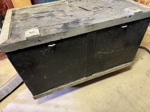 Antique Wells Fargo Large Strong Box Safe Check Photos - Picture 6 of 11
