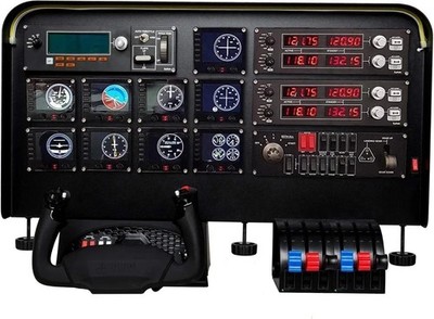 Complete Flight Simulator Cockpit - Compatible with Logitech, Saitek, Honeycomb