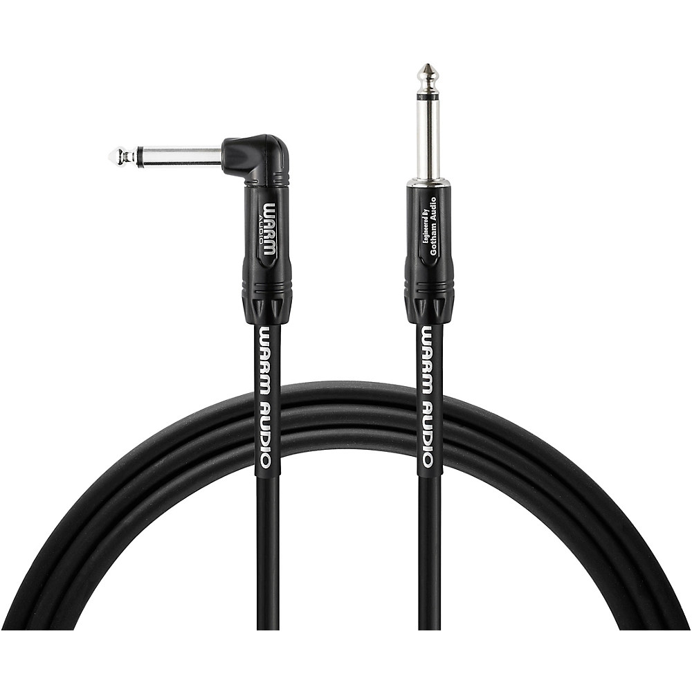 Warm Audio Pro Series - 1 End Rgt-Angle Instrument Cable 10 ft Black 5590₽