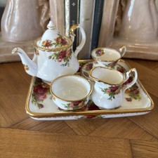Royal Albert Old Country Roses Collection 1962 - Miniatur Teeservice